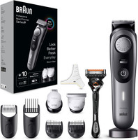 Braun All in One Trimmer for Men BT9420, Lifetime Sharp Metal Blades Trimmer 180 min  Runtime 40 Length Settings(Black)