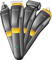 One Plus 4 in 1 Cordless Professional Hair Trimmer Trimmer 90 min  Runtime 5 Length Settings(Grey)