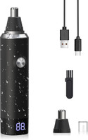 Painless Ear and nose Led display Usb Trimmer 45 min  Runtime 1 Length Settings(Black)