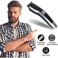 Nka Rechargeable Hair Clipper for Beard, Face & Body Hair Trimmers Waterproof Trimmer 120 min  Runtime 10 Length Settings(Black)