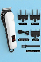 Sagaft X190 Stainless Steel Blade Trimmer | Professional Grooming Kit for Men Fully Waterproof Trimmer 240 min  Runtime 4 Length Settings(White)