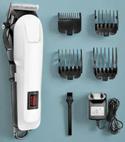 RACCOON 2000mAh Battery Rechargeable Heavy Duty Steel Blade Hair Clipper Beard Moustache Fully Waterproof Trimmer 180 min  Runtime 5 Length Settings(White, Black)