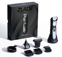 Zlade Ballistic Pro Max All-in-One Multigroomer for Men Fully Waterproof Body Groomer 90 min  Runtime 6 Length Settings(Black)