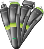 One Plus 4 in 1 Cordless Professional Hair Trimmer Trimmer 90 min  Runtime 5 Length Settings(Black)