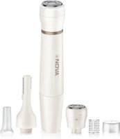 NOVA NLS 532/05 Facial Sensi-Trim Touch Fully Waterproof Trimmer 60 min  Runtime 2 Length Settings(Beige)