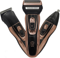 Geemy gm-595- stylish cordless 3 in 1 trimmer set Trimmer 60 min  Runtime 4 Length Settings(Orange, Black)