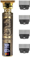 Misuhrobir Beard Hair Trimmer For Men Fully Waterproof Trimmer 180 min  Runtime 5 Length Settings(Gold)