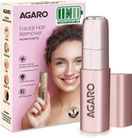 AGARO Facial Hair Remover FHR170 for Women,Painless Hair Remover, Trimmer 90 min  Runtime 1 Length Settings(Rose Gold)