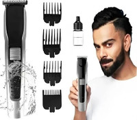 Zeno volt Beard Trimmer and Hair Cutting Machine for Men Fully Waterproof Trimmer Trimmer 300 min  Runtime 5 Length Settings(Black, Silver)