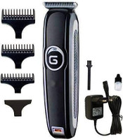 Geemy GM-6050 Professional Hair Trimmer, Hair Clipper, Chargeable Machine Trimmer Trimmer 70 min  Runtime 3 Length Settings(Silver)