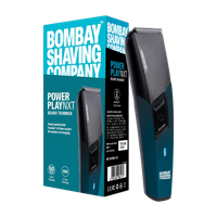 BOMBAY SHAVING COMPANY Power Play NXT 9 Weeks of trim, 90 mins run time, Type C, Self sharpening blades Fully Waterproof Trimmer 90 min  Runtime 6 Length Settings(Blue)
