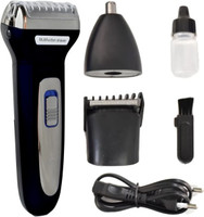 Geemy GM561 Fully Waterproof Trimmer 120 min  Runtime 3 Length Settings(Black)