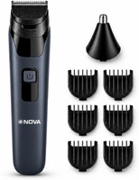 NOVA NG 1142 Trimmer 150 min  Runtime 7 Length Settings(Blue, Black)