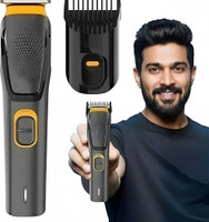 RACCOON Professional AT-509 Beard, Body Hair Cutting Machine hair clipper for men Trimmer 90 min  Runtime 5 Length Settings(Yellow, Black)
