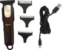 Geemy GM 6662 Trimmer 120 min  Runtime 3 Length Settings(Brown)