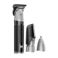 boAt Slazer K100+ Full Body Trimmer, Fast Charge, Display & Travel Lock Fully Waterproof Grooming Kit 200 Mins  Runtime 12 Length Settings(Black)