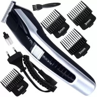 WAIKIL Wl 538 Trimmer Men Hair Cutting Machine Haircut Cordless Hair Clipper Shaver Trimmer 60 min  Runtime 4 Length Settings(Black, Silver)