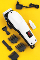 Nilesawar X111 Professional Hair & Beard Trimmer for Men – Rechargeable Grooming Kit Fully Waterproof Trimmer 240 min  Runtime 4 Length Settings(White)