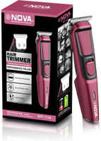 NOVA NHT 1134 Trimmer 120 min  Runtime 4 Length Settings(Black, Maroon)