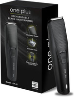 One Plus OP 31 Cordless Professional Hair Trimmer For Men waterproof Trimmer 120 min  Runtime 4 Length Settings(Black)