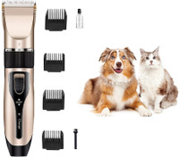 EVETIS Pet Hair Trimmer Dogs & Cats Grooming Machine Wireless Rechargeable Trimmer 185 min  Runtime 4 Length Settings(Black, Gold, Rose Gold)