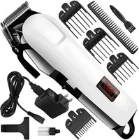 RACCOON 809A Powerful Hair Clipper High Quality Fast Charging Razor 5W Beard Moustache Fully Waterproof Trimmer 180 min  Runtime 5 Length Settings(White, Black)