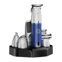 boAt Slazer K100 Pro Fast Charge, Ceramic Blade 15 in 1 Full Body Fully Waterproof Grooming Kit 200 Mins  Runtime 12 Length Settings(Blue)