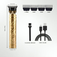 RjGuru professional men & women good t9 Fully Waterproof Trimmer 90 min  Runtime 2 Length Settings(Gold)