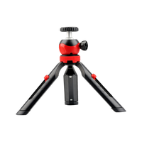 DIGITEK DTR 200 MT Portable & Flexible Mini Tripod | With 360 Degree Ball Head | For Smart Phones | Compact Cameras | GoPro | Maximum Operating Height: 7.87 Inch| Maximum Load Upto: 1 kgs (Black/Red) (DTR 2OO MT) Tripod(Black, Supports Up to 1000 g)