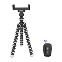 DIGITEK Gorilla Tripod/Mini Tripod for Mobile Phone with Phone Mount & Remote | Flexible Gorilla Stand for DSLR & Action Cameras (DTR 260 GT) Tripod Kit(Black, White, Supports Up to 1 kg)