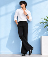 KDR TRENDS Athletic Fit, Comfort Fit Men Black Trousers