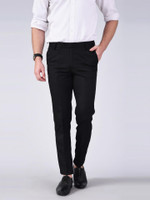 AD & AV Regular Fit Men Black Trousers