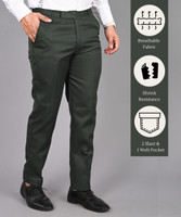 STREETVIBES Regular Fit Men Green Trousers