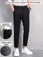 pesado Slim Fit Men Black Trousers