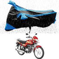 ENTIRELY ELITE Two Wheeler Cover for Hero(HF Deluxe, Blue, Black)