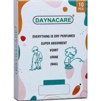 DAYNACARE Vomit Spitting Urine Disposable Bags 10 Pcs Vomit Bag(1000 ml White)