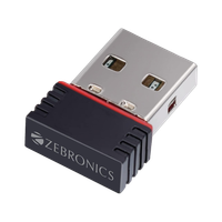 ZEBRONICS ZEB-USB150WF1 WiFi Mini USB Adapter(Black)
