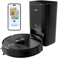 EUREKA FORBES GVCDFR5XA00000 FORBES SMARTCLEAN with AUTO BIN Robotic Floor Cleaner (WiFi Connectivity)(Black)