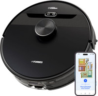 EUREKA FORBES SMARTCLEAN Robotic Floor Cleaner with 2 in 1 Mopping and Vacuum (WiFi Connectivity, Google Assistant and Alexa)(Black)