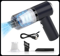 Xydrozen RECHARGEABLE VACUUM CLEANER 2 IN 1 DUST COLLECTION CAR VACUUM CLEANER-VC25 Cordless Vacuum Cleaner(Black)