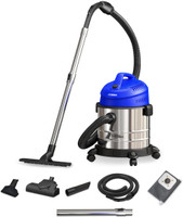 EUREKA FORBES Endura Wet & Dry Vacuum Cleaner 22 kPa High Power Suction Vacuum Cleaner | Blower Function | 20 litres Tank Capacity | High strength Stainless Steel Body | 7 Multipurpose Accessories |1 Year Warranty with 2 in 1 Mopping and Vacuum(Blue, Black, Silver)
