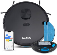 AGARO Alpha Robotic Floor Cleaner with 2 in 1 Mopping and Vacuum (WiFi Connectivity)(Black)