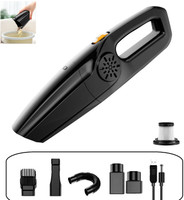 Arrom WIRELESS Vacuum Cleaner with Great Suction for Car, Office, Home, Rechargeable Car Vacuum Cleaner with Anti-Bacterial Cleaning, 2 in 1 Mopping and Vacuum(Black)