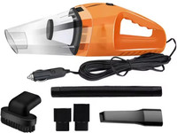 Onshoppy Aseptic 12V High Power Portable Wet & Dry Dual-Use Super Suction And Hepa Filter Hand-held Vacuum Cleaner(Orange)