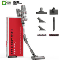 Nuuk Ren Pro Hand-held Vacuum Cleaner with Anti-Bacterial Cleaning, Swappable Battery, 2 in 1 Mopping and Vacuum(Meteor Grey)