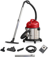 EUREKA FORBES Armor Wet & Dry Vacuum Cleaner 22 kPa High Power Suction Vacuum Cleaner | Blower Function | 20 litres Tank Capacity | High strength Stainless Steel Body | 7 Multipurpose Accessories |1 Year Warranty with 2 in 1 Mopping and Vacuum(Red, Black, Silver)