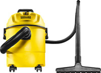 Karcher WD1 CLASSIC Wet & Dry Vacuum Cleaner with Reusable Dust Bag(Yellow)
