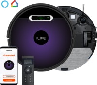 ILIFE V3s Max 2 in 1 Robot Vacuum and Mop with Smart Gyro Path Planning, Max@2300Pa Robotic Floor Cleaner with Reusable Dust Bag, 2 in 1 Mopping and Vacuum, Anti-Bacterial Cleaning (WiFi Connectivity, Google Assistant and Alexa)(Purple)