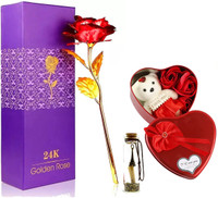 Nyaro Artificial Flower, Soft Toy, Message Pills Gift Set