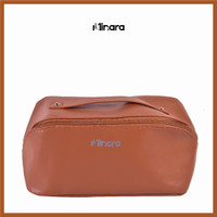 MINARA Cosmetic Bag for Makeup Organiser, Jewellery, Travel, Makeup Vanity Box Makeup and Jewellery Vanity Box(Brown)